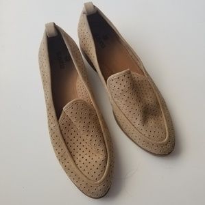 Susina Tan leather loafers